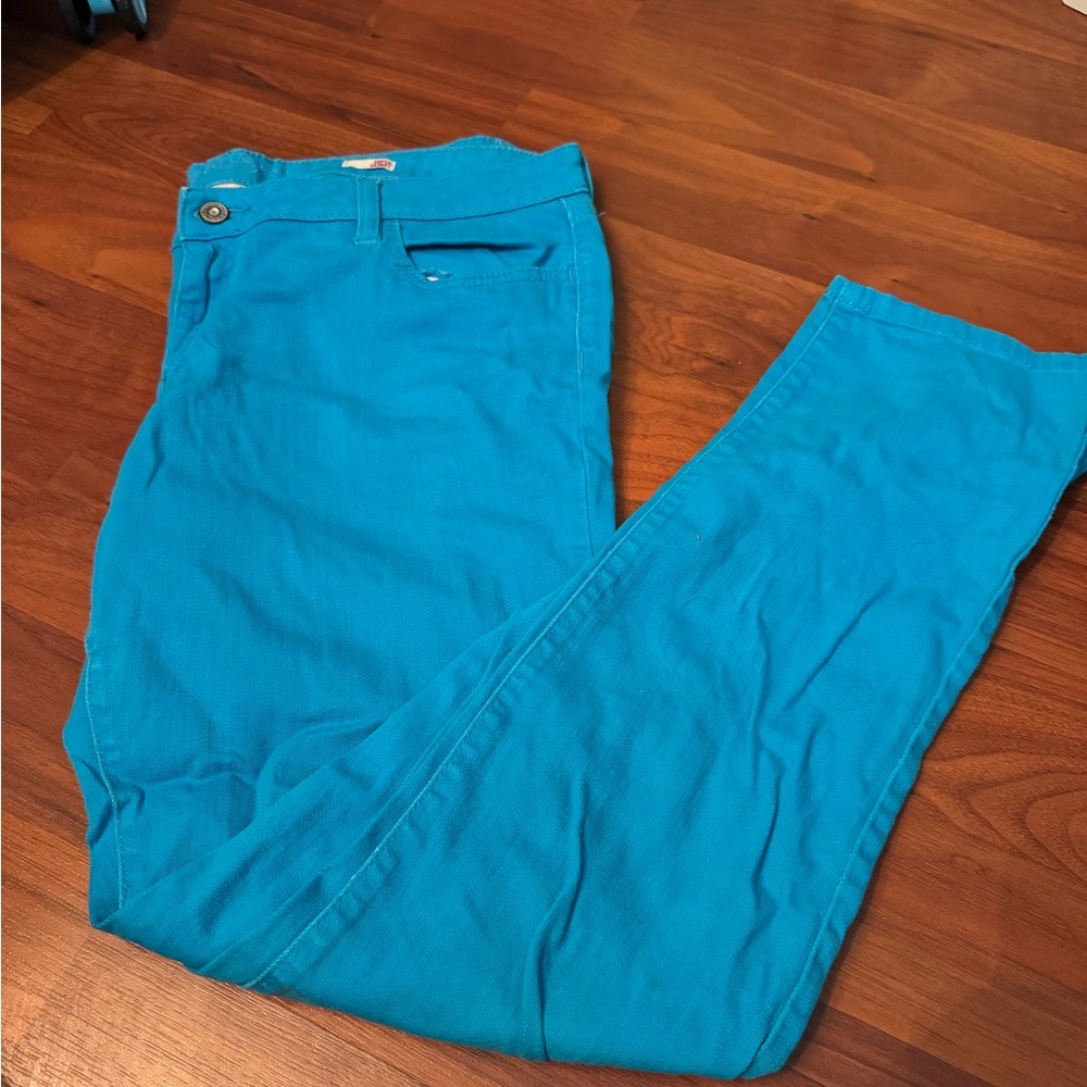 Arizona Jean Company Women's Skinny Jeans - Bright Blue